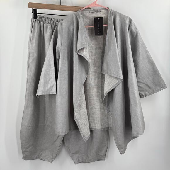 BRYN WALKER Set Size Small NWT Marie Linen Cotton Blend Lagenlook USA Made Artsy - Picture 15 of 16